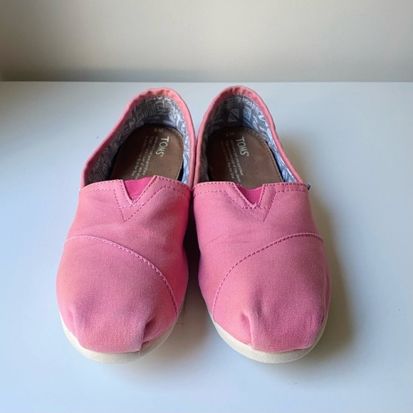 Toms Alpargata Women’s Pink Canvas Slip -On Shoes Size Women US 8 ( fits US 7-8) - Picture 6 of 8
